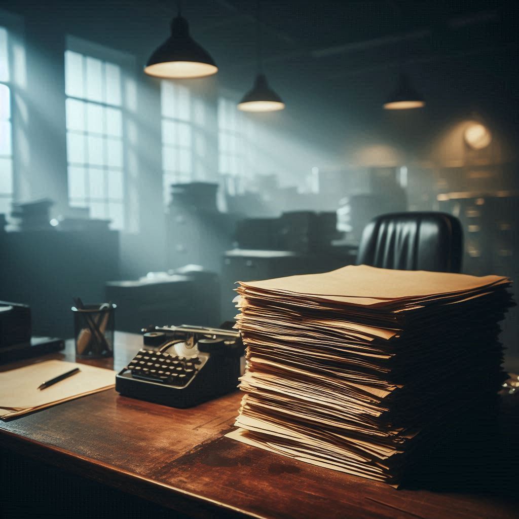 Oficina abandonada y silenciosa